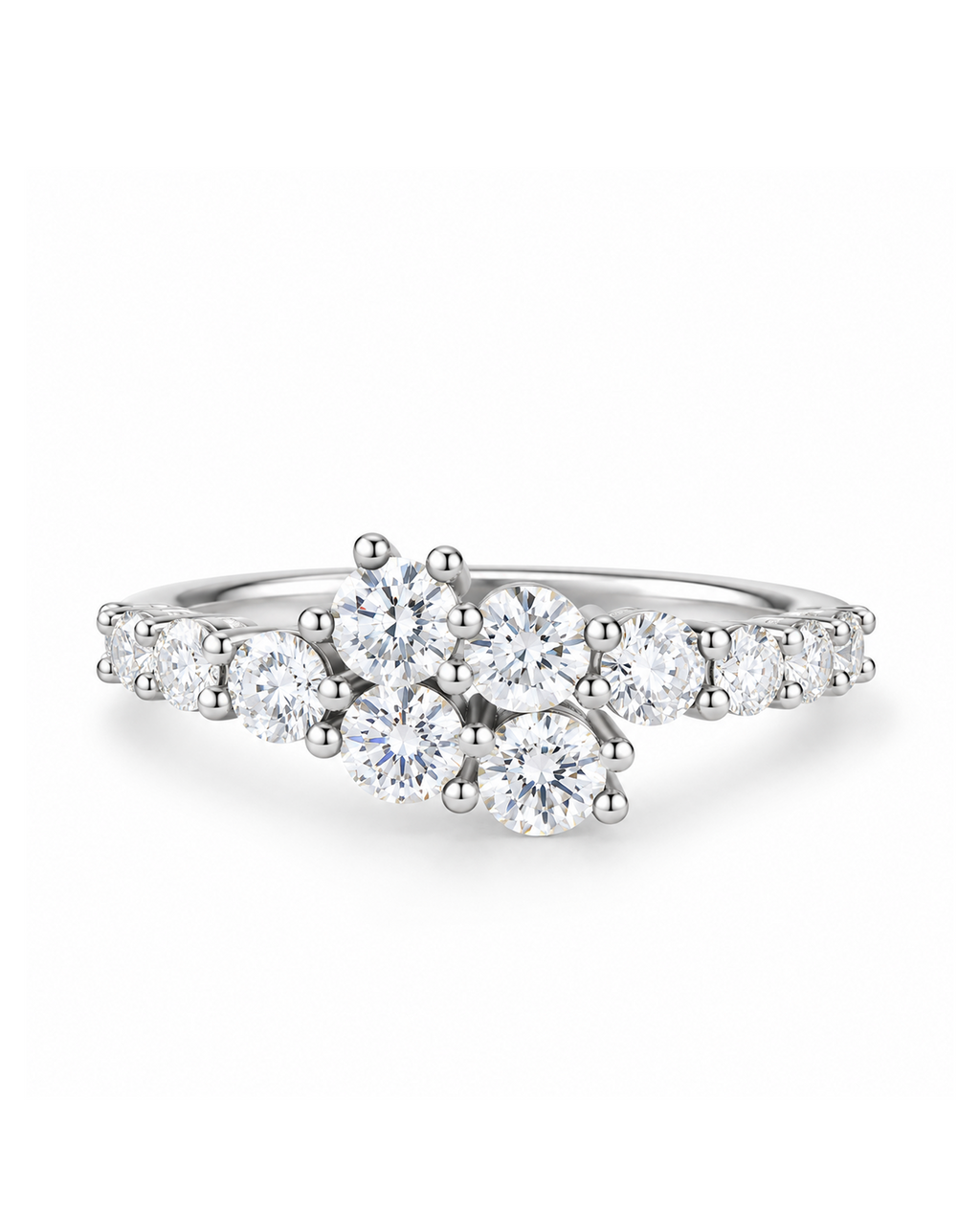 Celeste Brilliant Cut Moissanite Eternity Ring