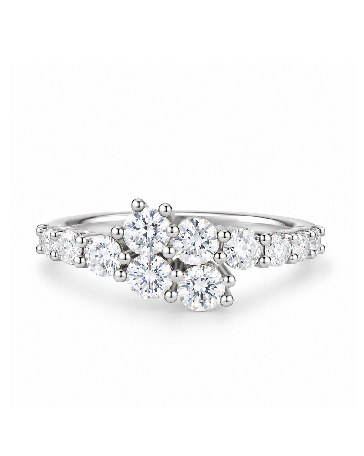 Celeste Brilliant Cut Moissanite Eternity Ring