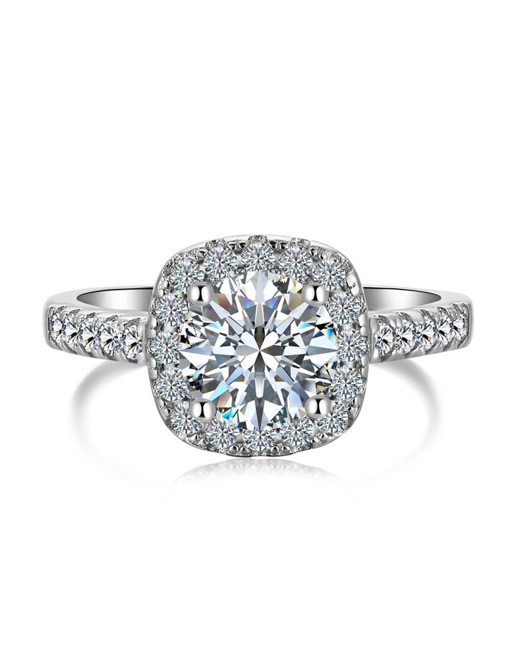 1.2ct Brilliant Cut Majestic Pavé Halo Ring