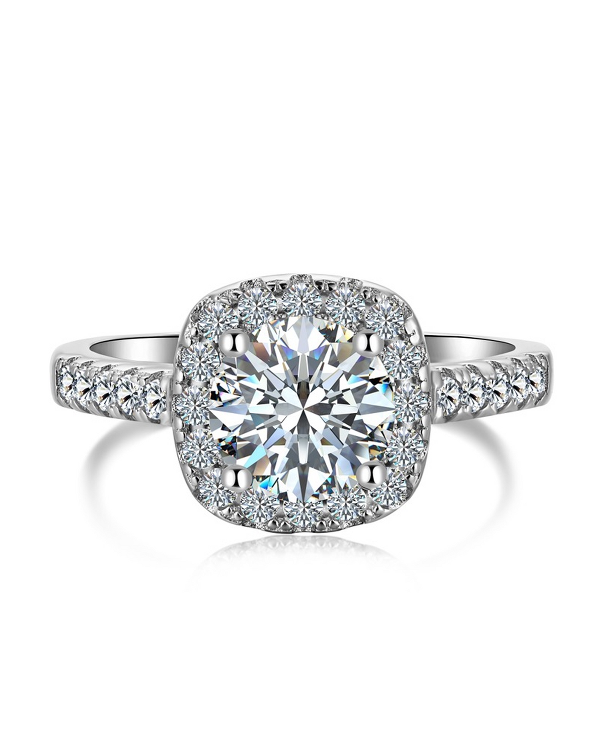 1.2ct Brilliant Cut Majestic Pavé Halo Ring