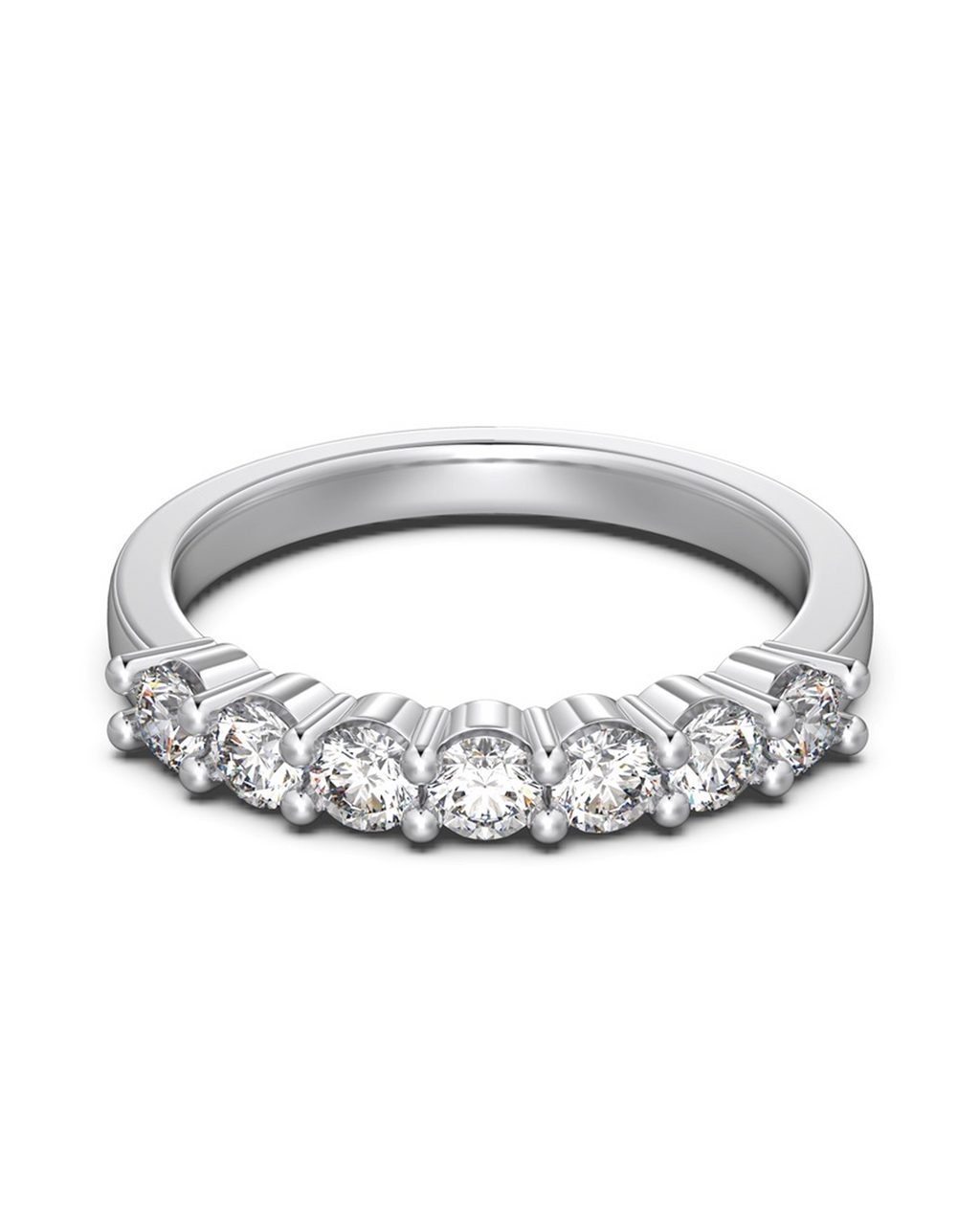 Romance Brilliant Cut Moissanite Eternity Ring