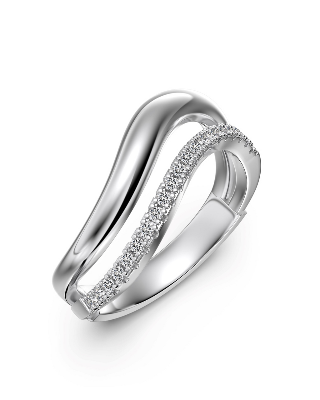 Together - Brilliant Cut Pavé Ring