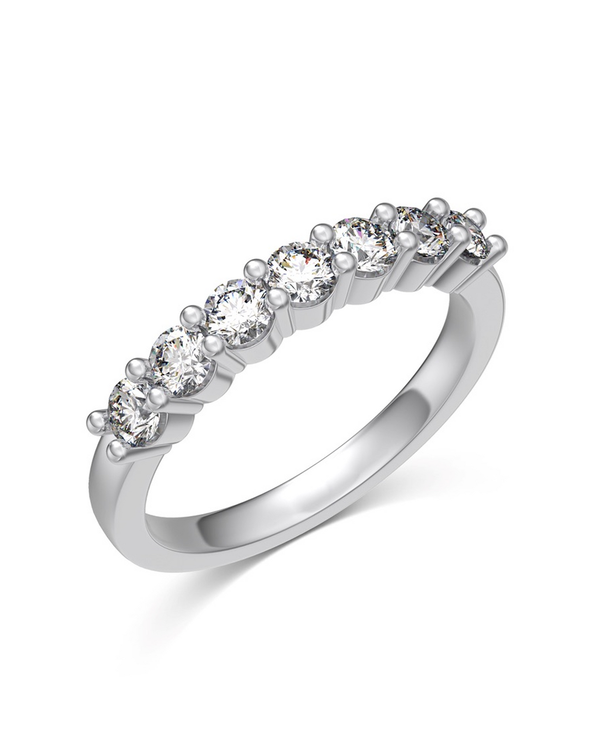 Romance Brilliant Cut Moissanite Eternity Ring