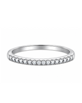 Brilliant Cut Pavé Half-Eternity Ring