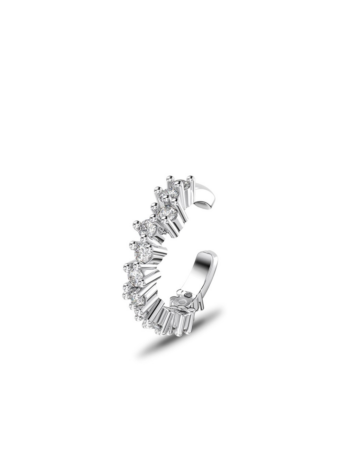 Z-Cluster Brilliant Cut Ear Cuff
