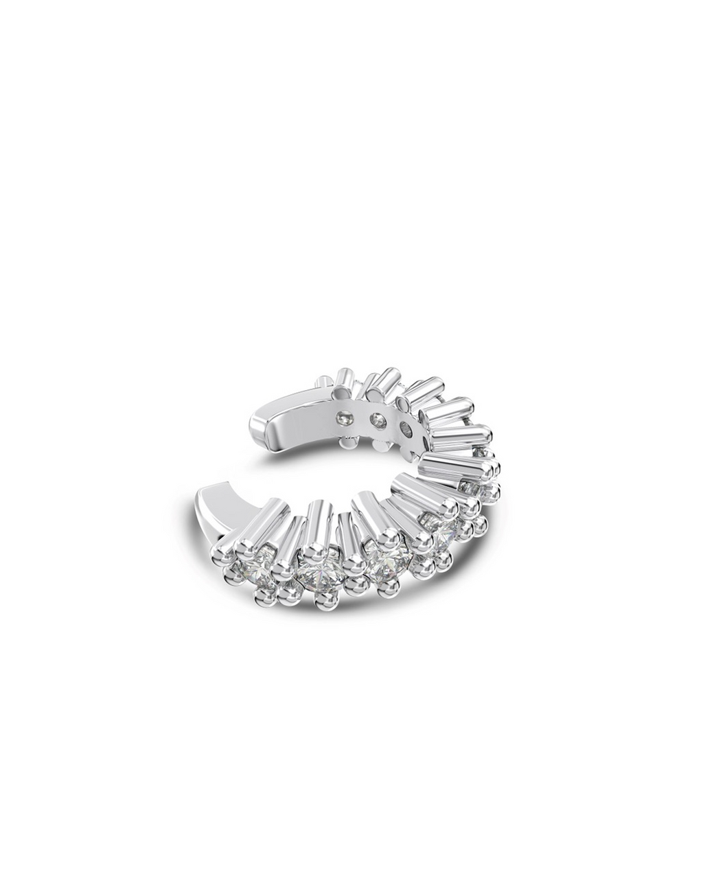 Brilliant Cut Cluster Ear Cuff