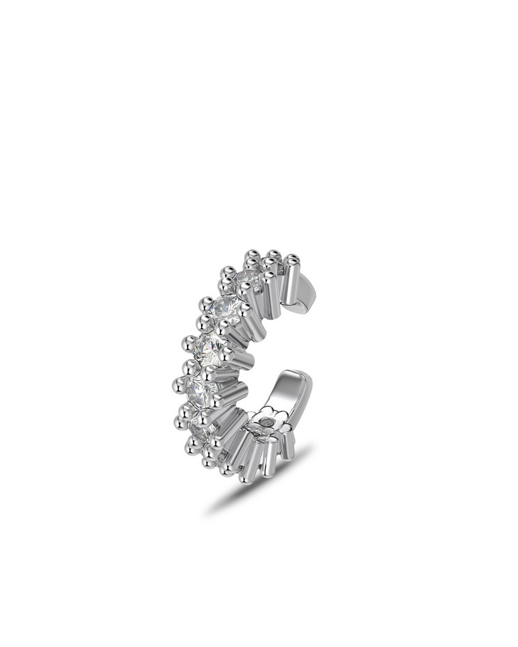 Brilliant Cut Cluster Ear Cuff