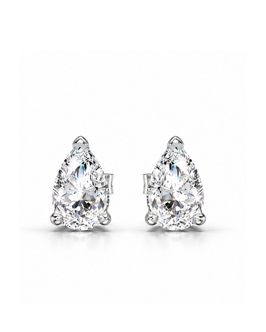 Pear Cut Stud Earrings