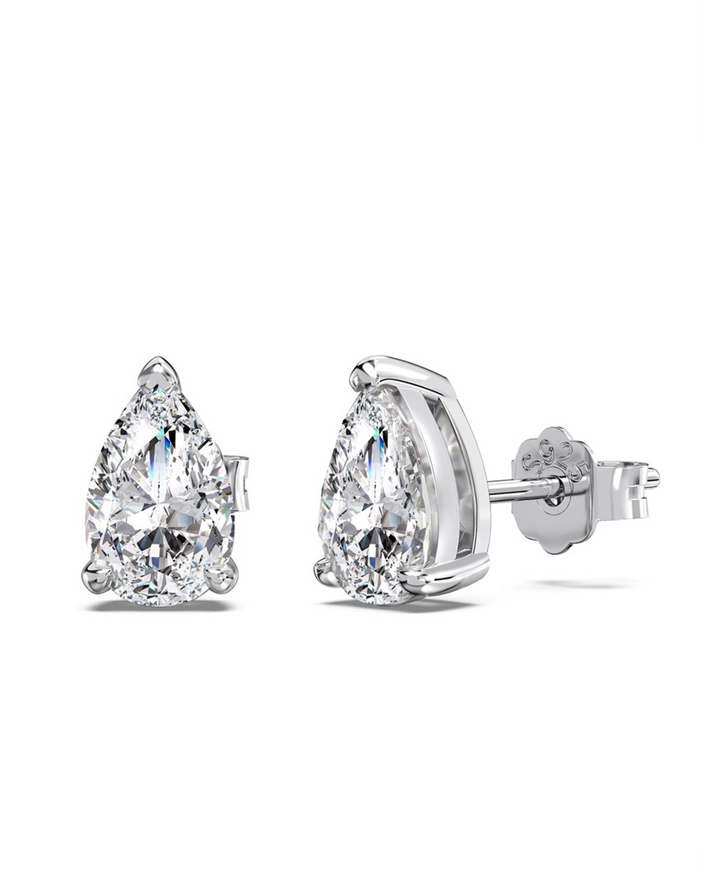 Pear Cut Stud Earrings