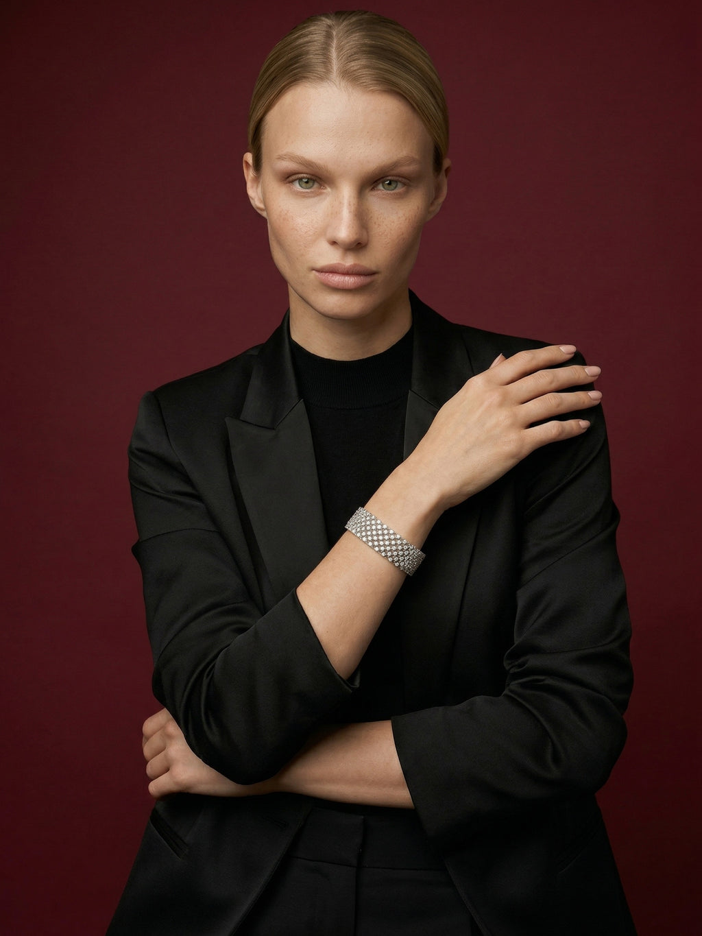 Monte Carlo Bracelet – Grande (4 Row) in 925 sterling silver — STAUDENMANN