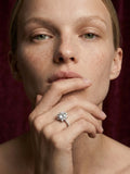 2ct Cathedral Halo Ring in 925 sterling silver — STAUDENMANN