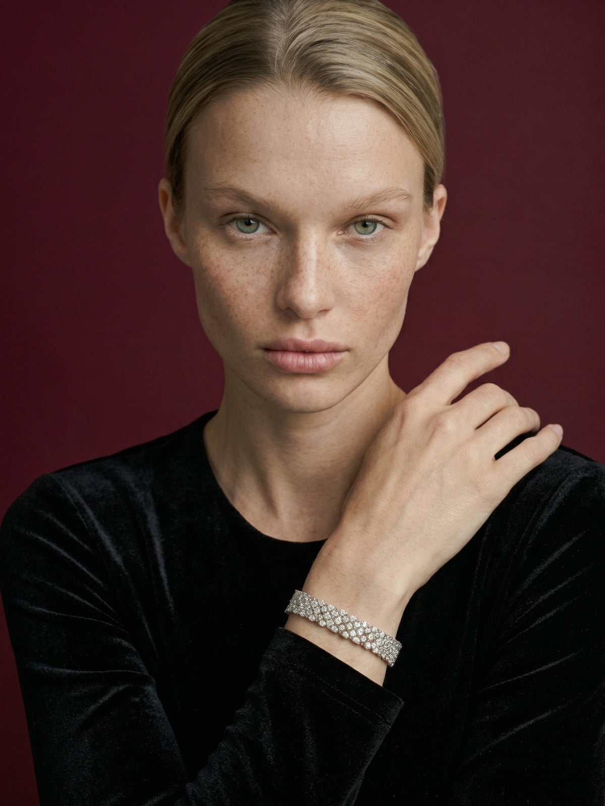 Monte Carlo Bracelet (3 Row) in 925 sterling silver — STAUDENMANN