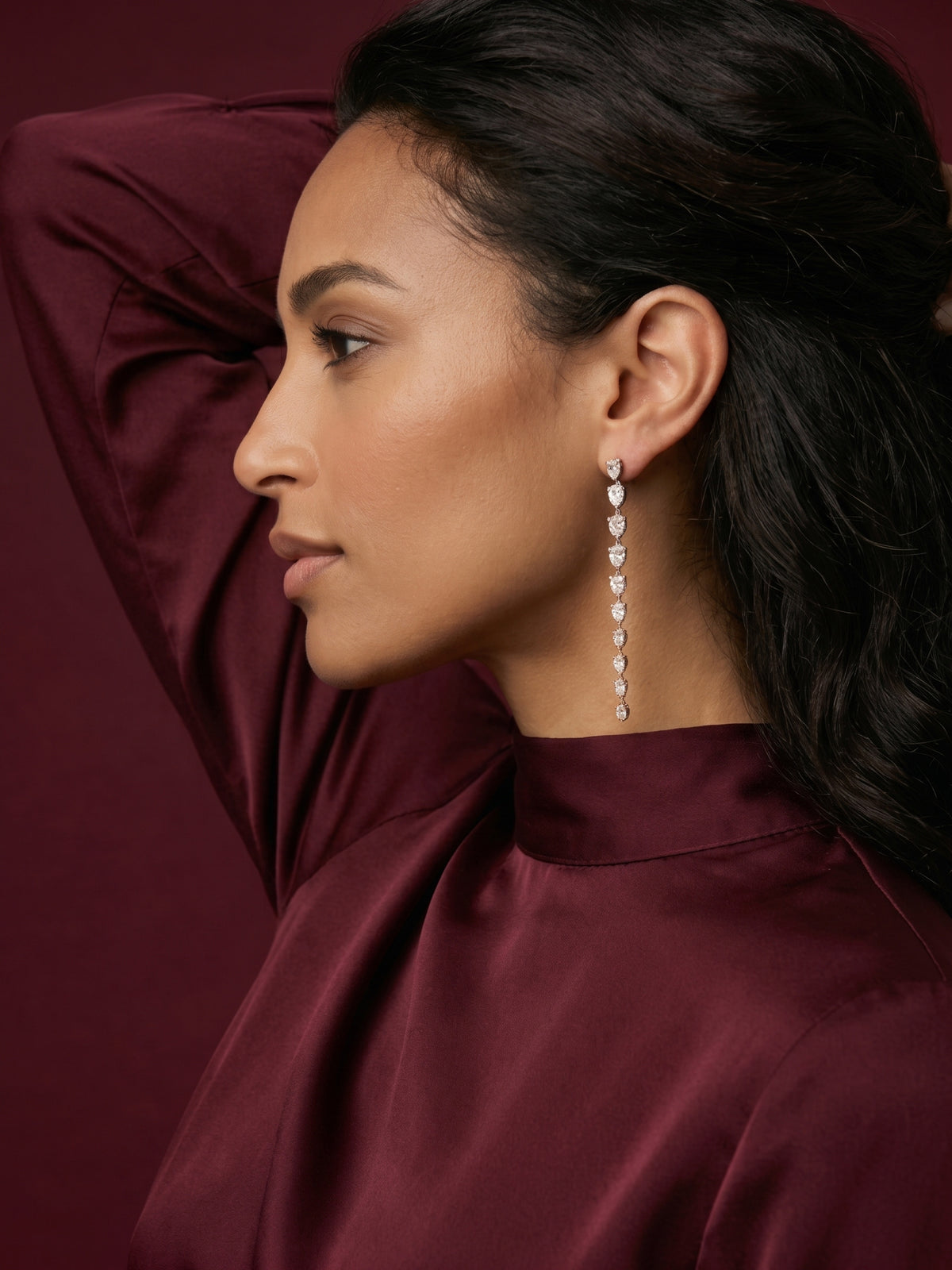 Pear Cut Cascade Earrings in 925 sterling silver — STAUDENMANN