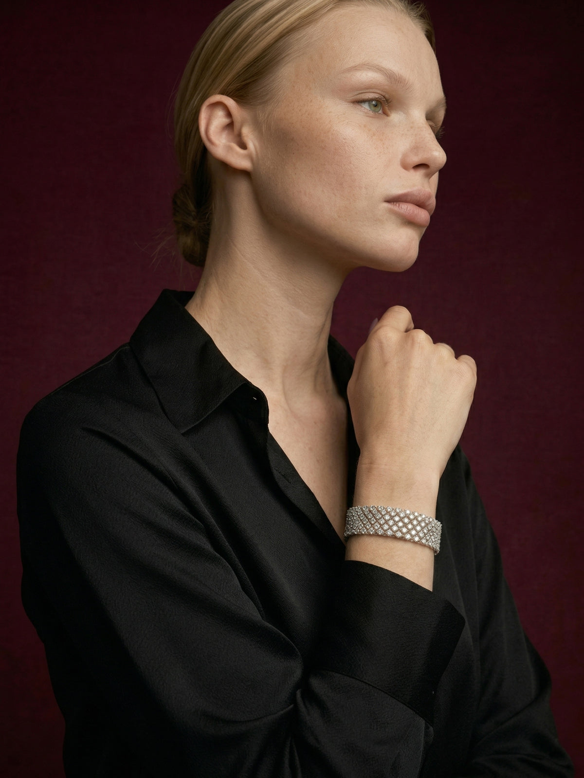 Monte Carlo Bracelet – Grande (4 Row) in 925 sterling silver — STAUDENMANN