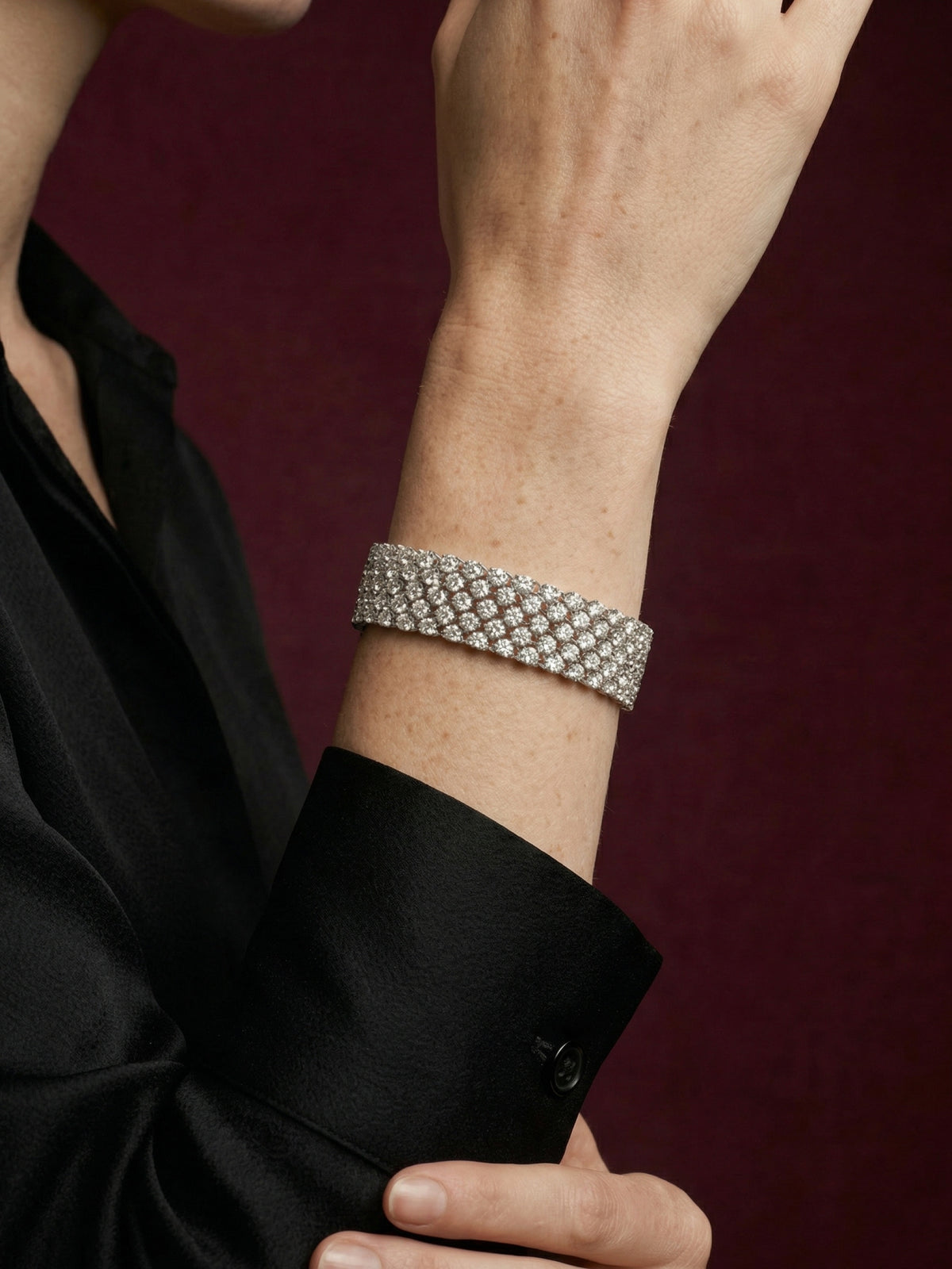 Monte Carlo Bracelet – Grande (4 Row) in 925 sterling silver — STAUDENMANN