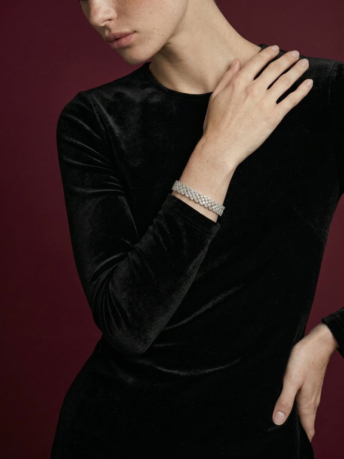 Monte Carlo Bracelet (3 Row) in 925 sterling silver — STAUDENMANN