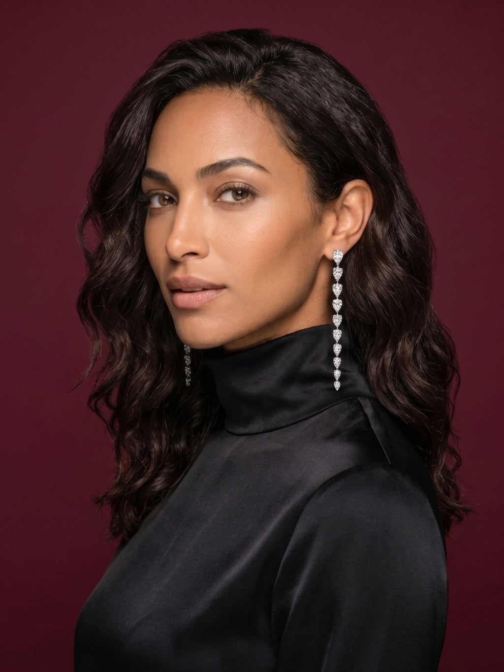 Pear Cut Cascade Earrings in 925 sterling silver — STAUDENMANN