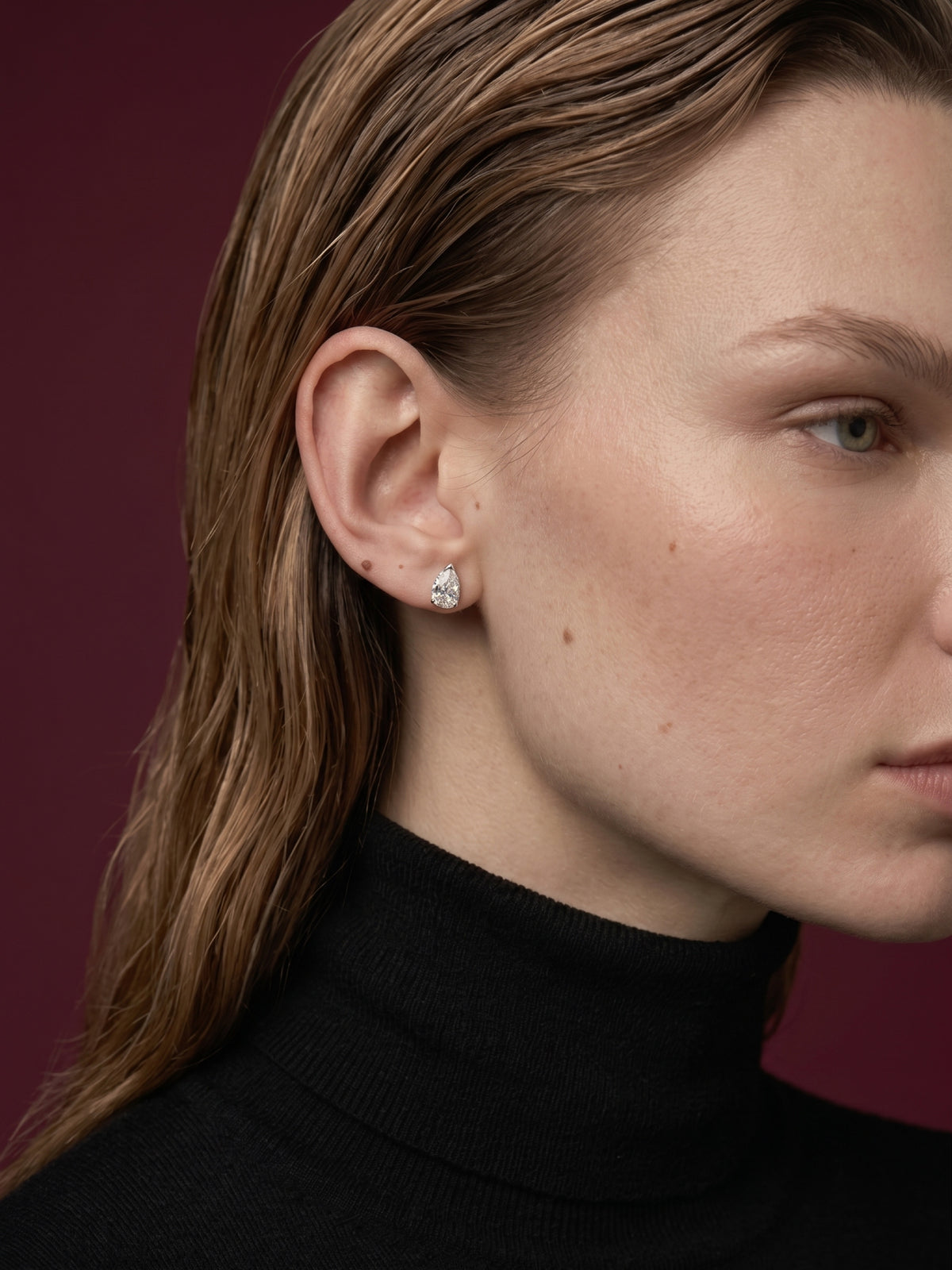 Pear Cut Stud Earrings in 925 sterling silver — STAUDENMANN