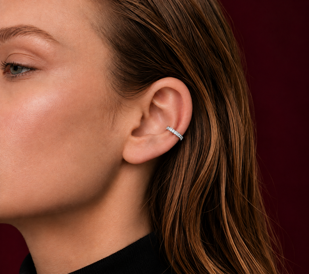 Brilliant Cut Pavé Ear Cuff