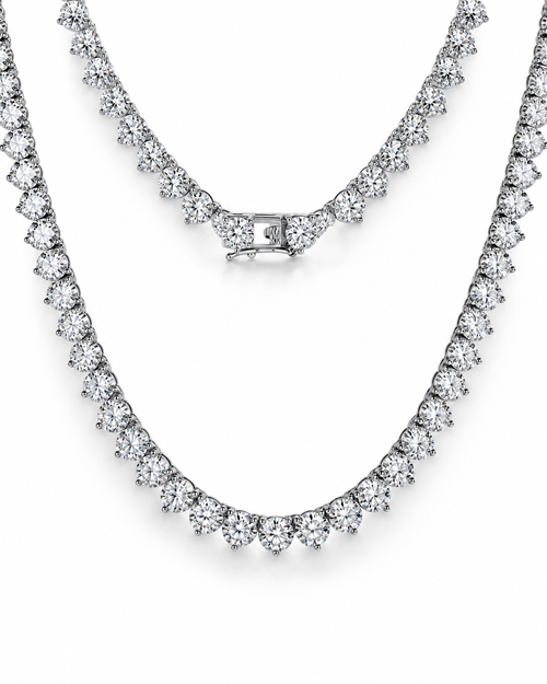 Brilliance Brilliant Cut Moissanite Tennis Necklace