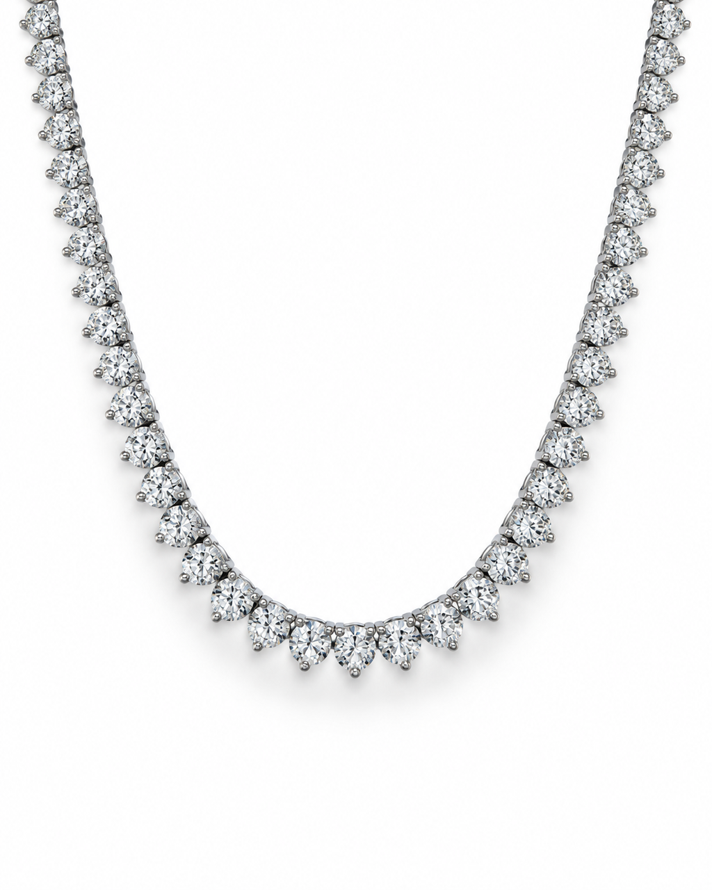 15ct Gradient Moissanite Tennis Necklace
