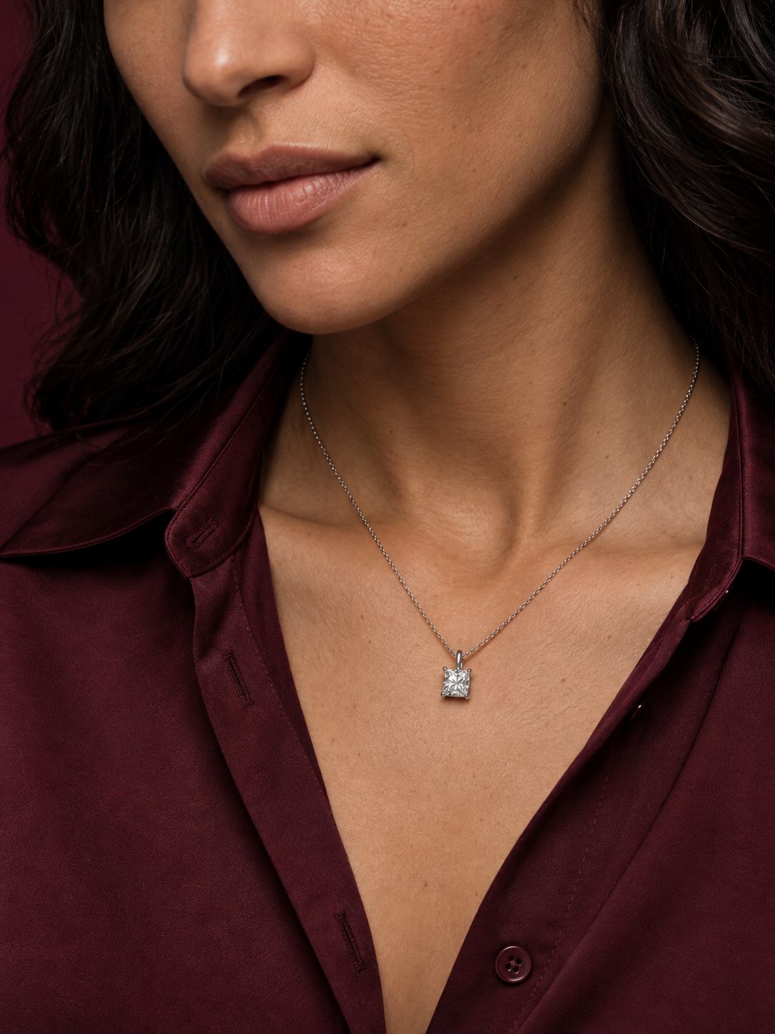 Princess Cut Necklace