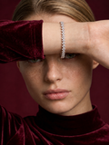 Luxuriant Brilliant Cut Moissanite Delicate Pavé Bracelet